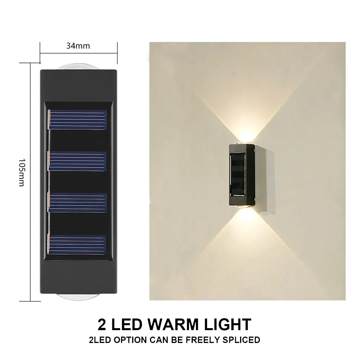Outdoor Solar Wall Lamp