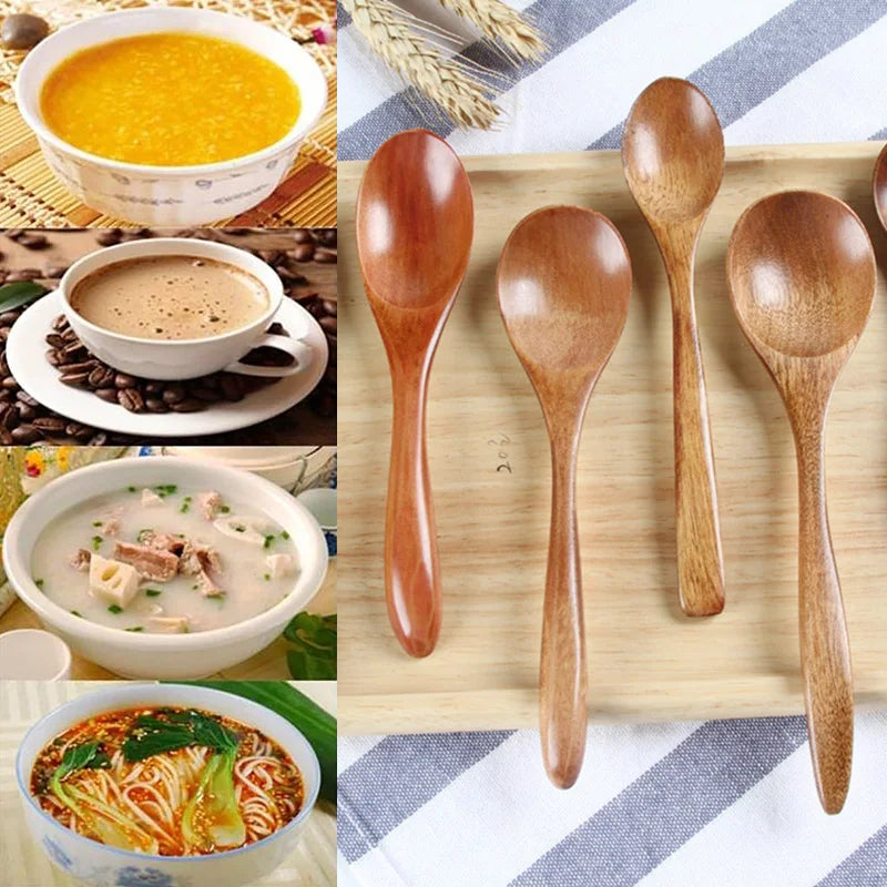 طقم ملاعق خشبية