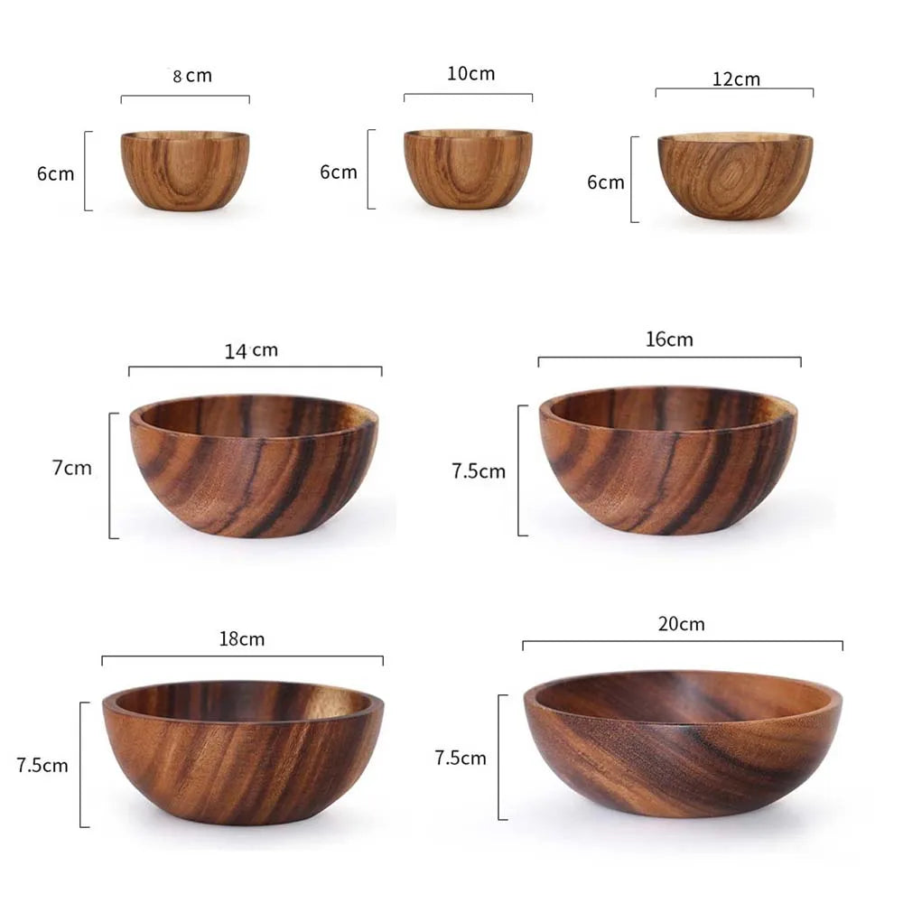 Acacia Wooden Salad Bowl