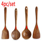 Teak Wood Cooking Utensil Set