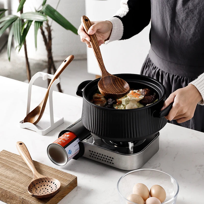 Teak Wood Cooking Utensil Set