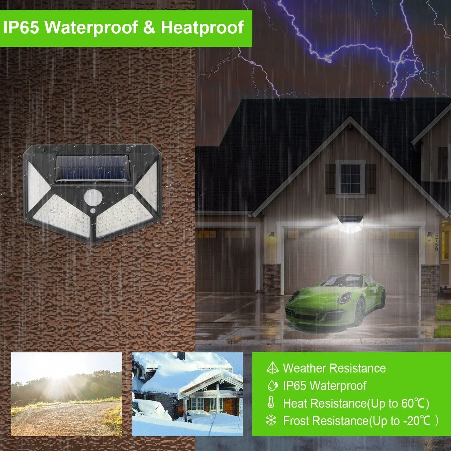 Solar Motion Security Light 100 LED