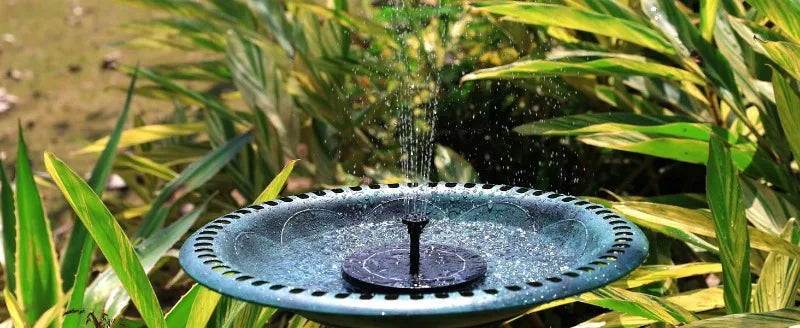 مضخة نافورة حديقة تعمل بالطاقة الشمسية