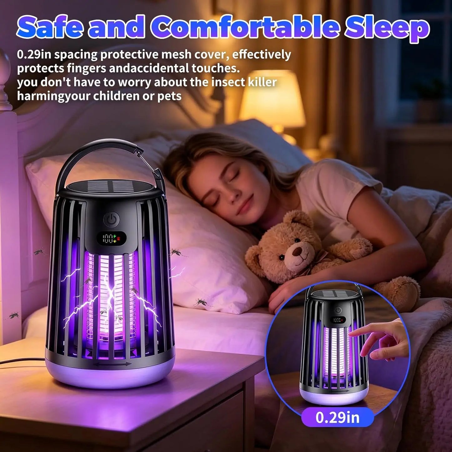 Solar Camping Bug Zapper Lantern