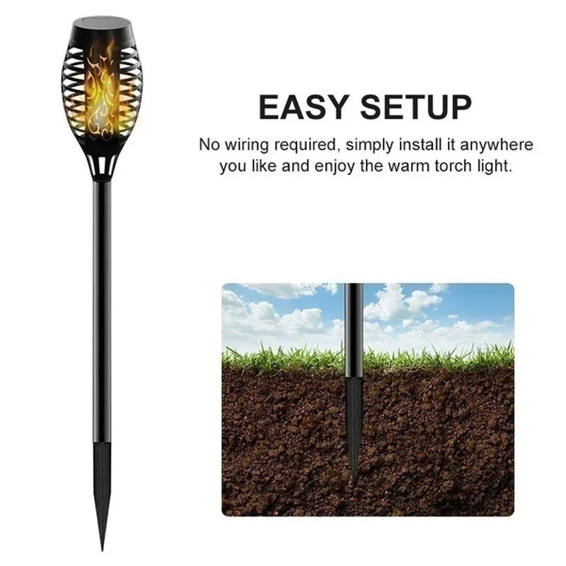 Solar Flame Torch Lights