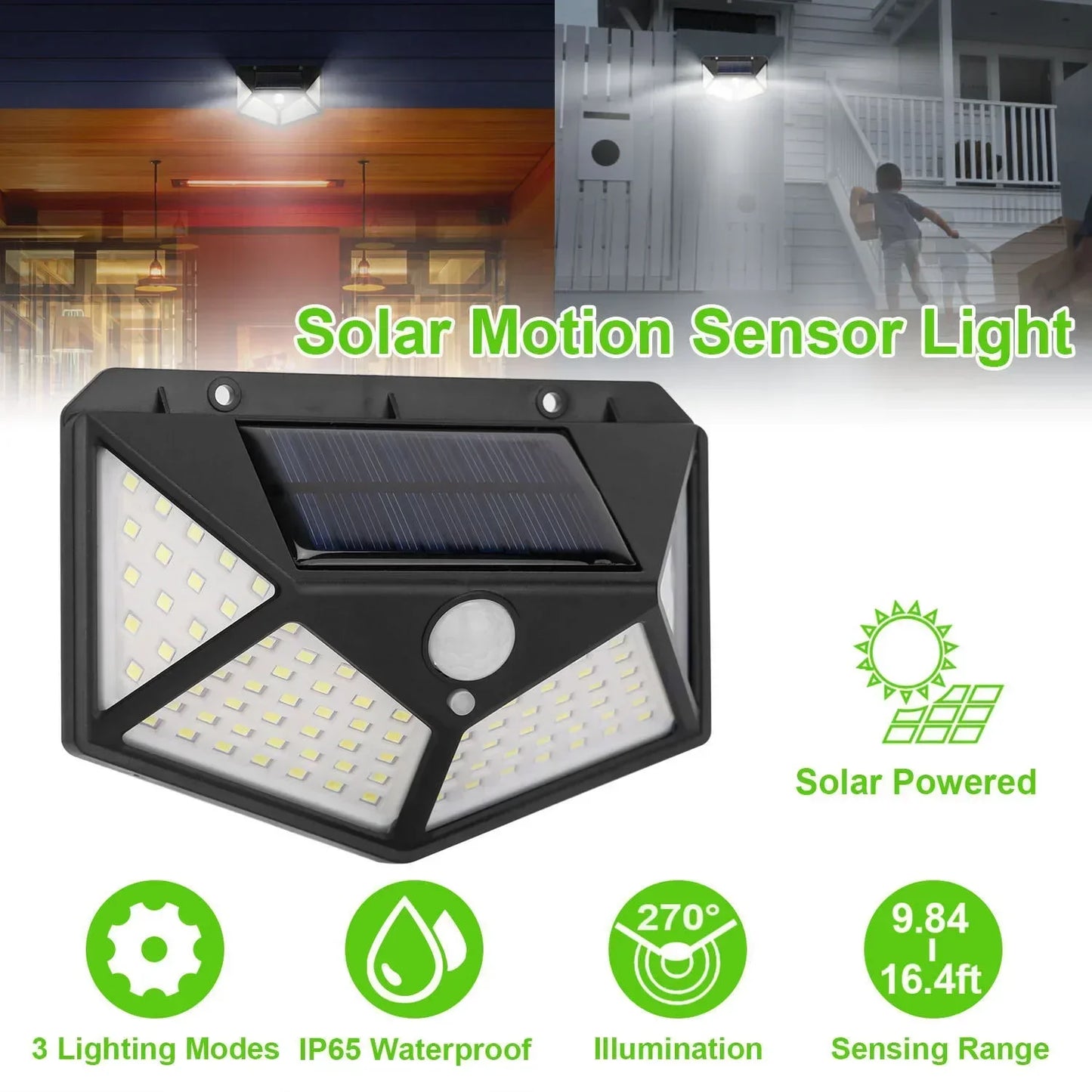 Solar Motion Security Light 100 LED