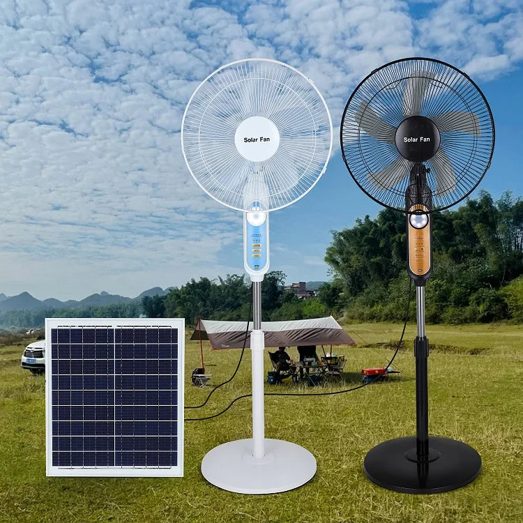 Solar Emergency Standing Fan – 16"