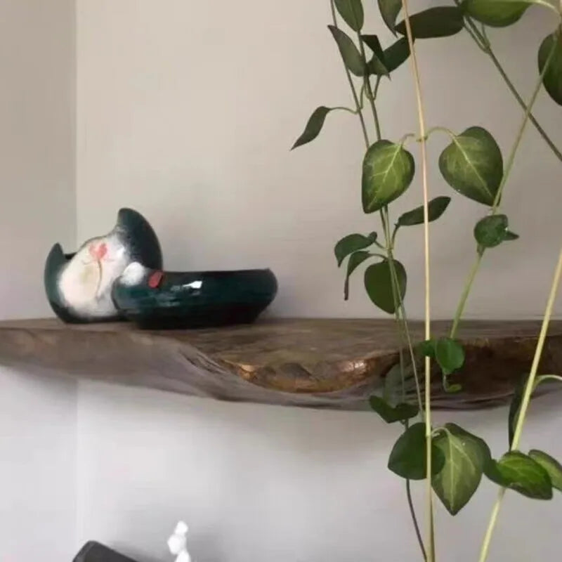 Solid Wood Wall Organizer Shelf