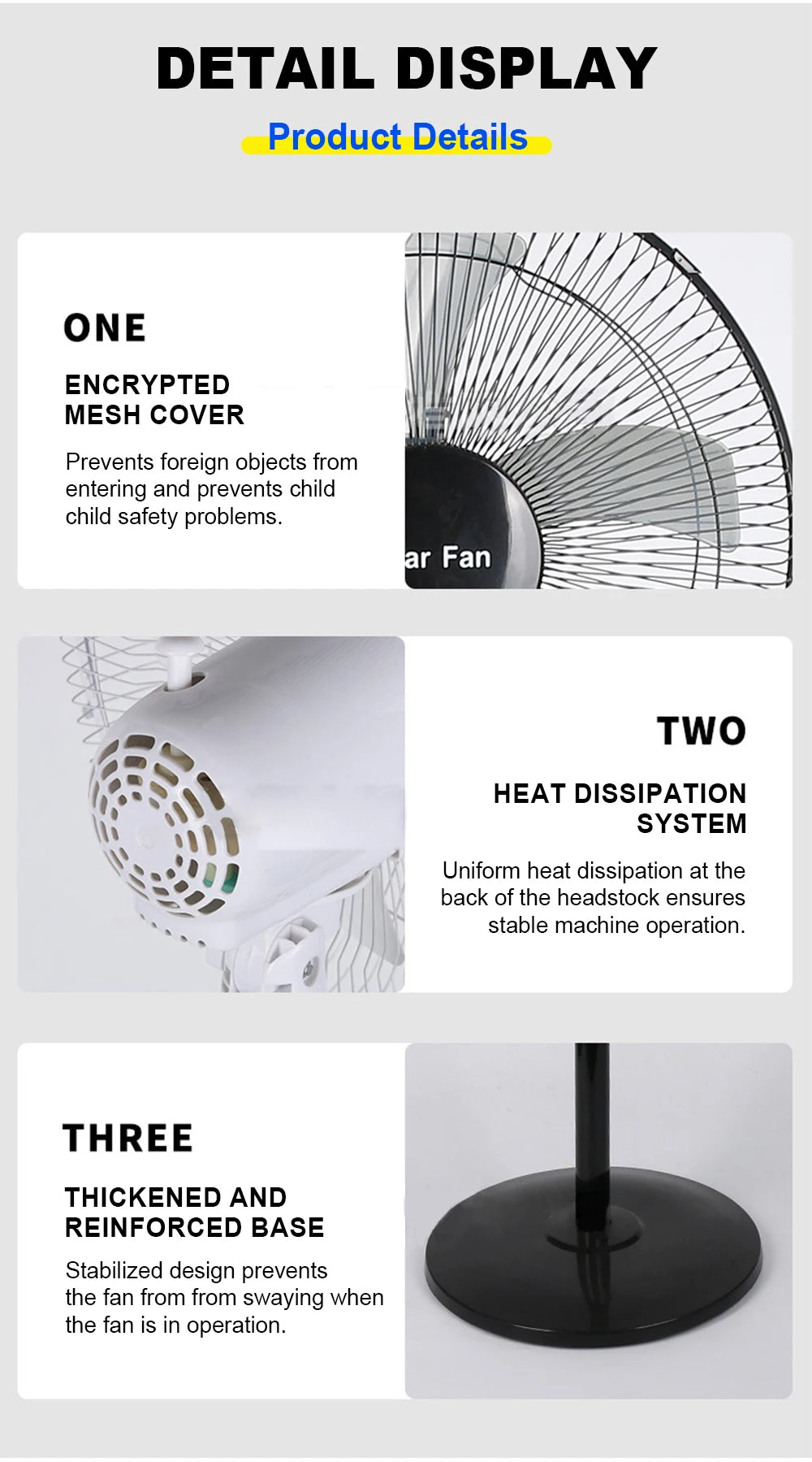 Solar Powered Floor Fan