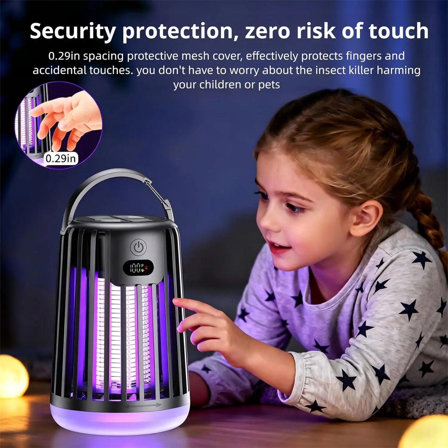 Solar Camping Bug Zapper Lantern