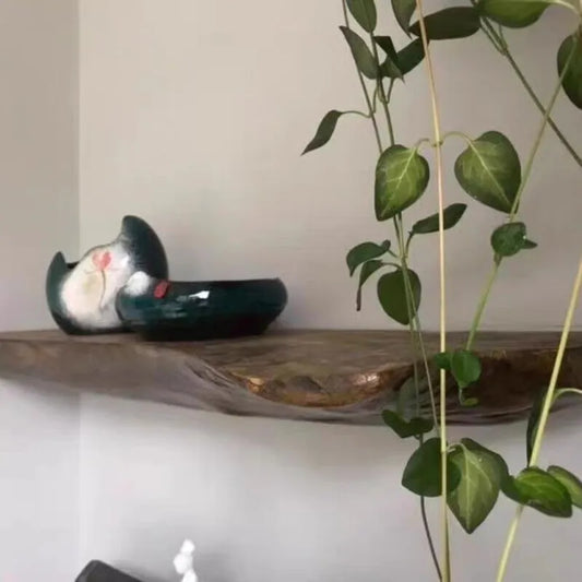 Solid Wood Wall Organizer Shelf