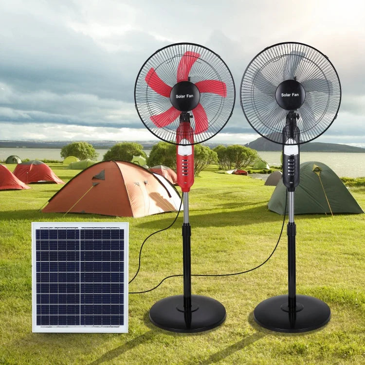 Solar Emergency Standing Fan – 16"