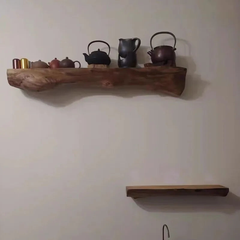 Solid Wood Wall Organizer Shelf