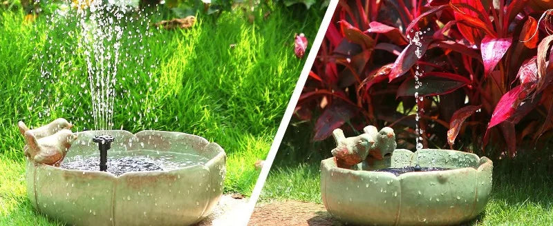 مضخة نافورة حديقة تعمل بالطاقة الشمسية
