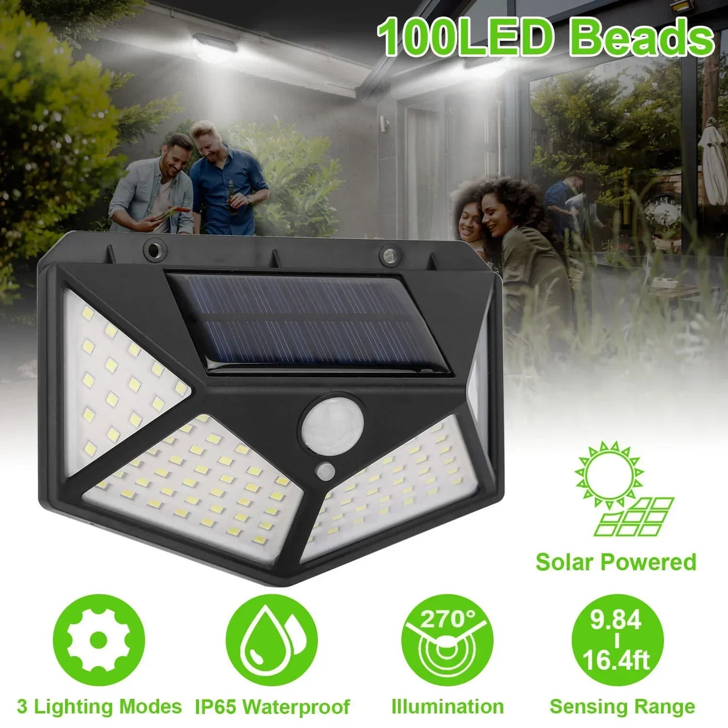 Solar Motion Security Light 100 LED