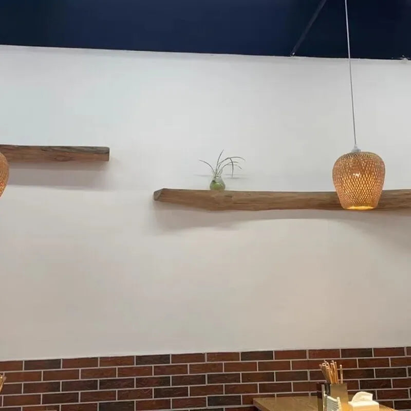 Solid Wood Wall Organizer Shelf