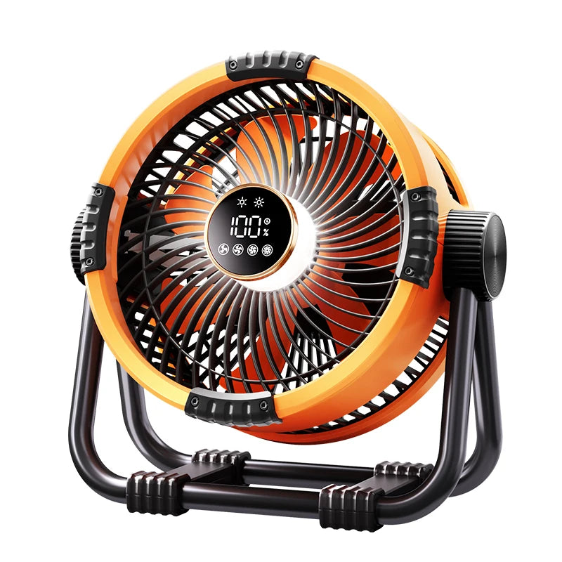 Rechargeable Camping Fan with Light