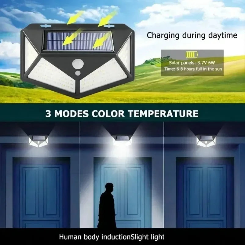 Solar Motion Security Light 100 LED