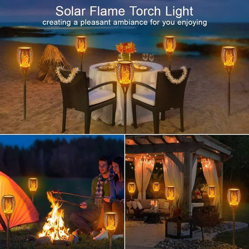 Solar Flame Torch Lights
