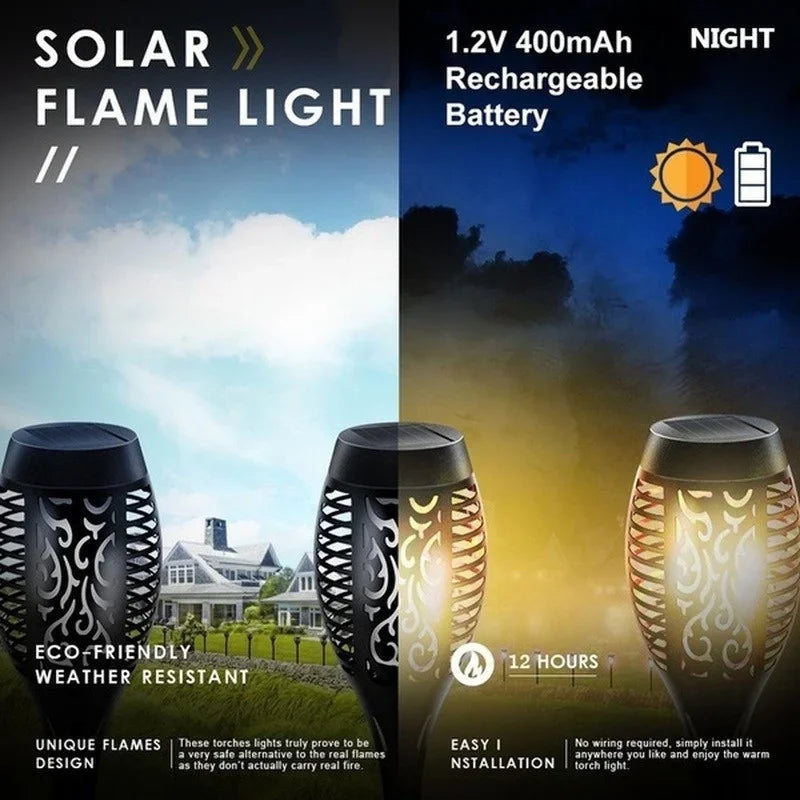 Solar Flame Torch Lights