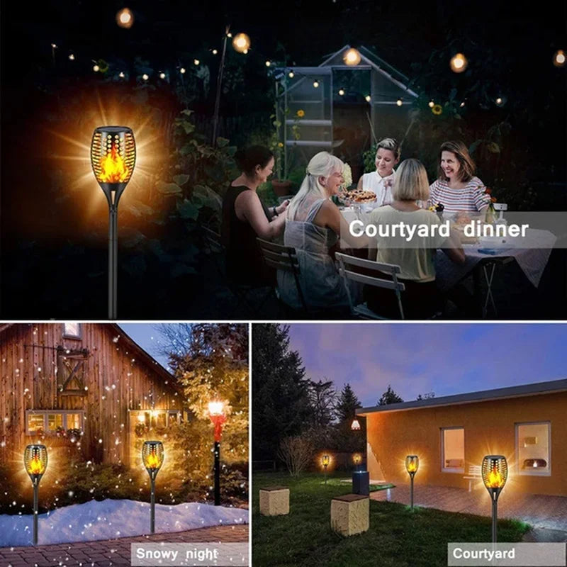Solar Flame Torch Lights