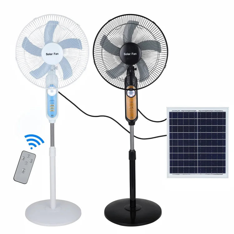 Solar Emergency Standing Fan – 16"