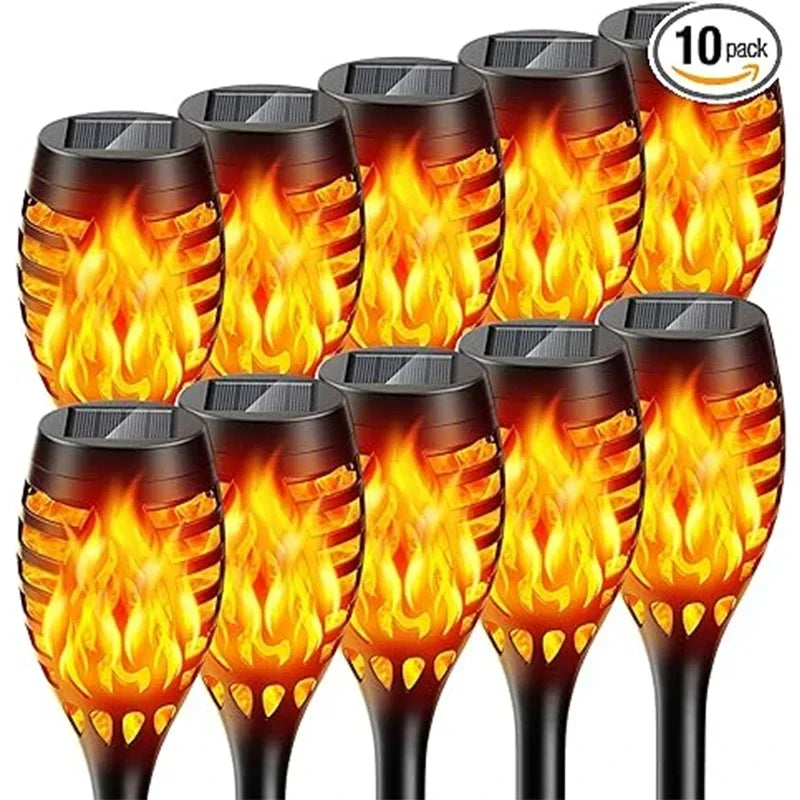 Solar Flame Torch Lights detail