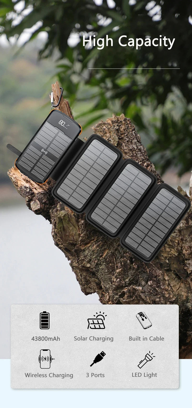 Foldable Solar Power Bank