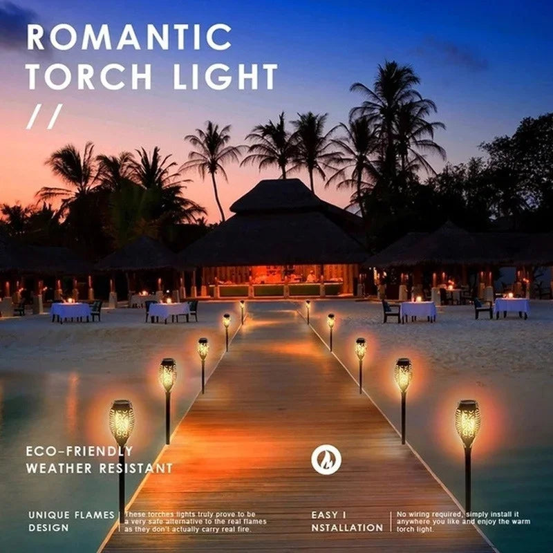 Solar Flame Torch Lights