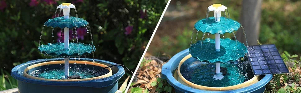 نافورة واحة الطيور الشمسية