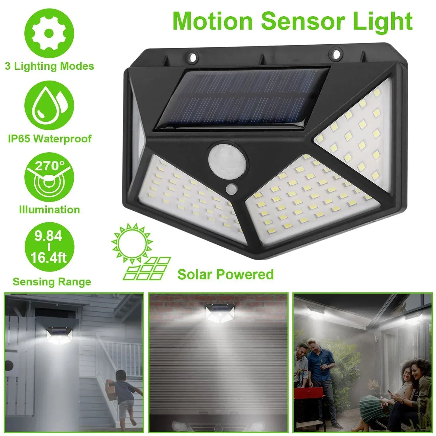 Solar Motion Security Light 100 LED