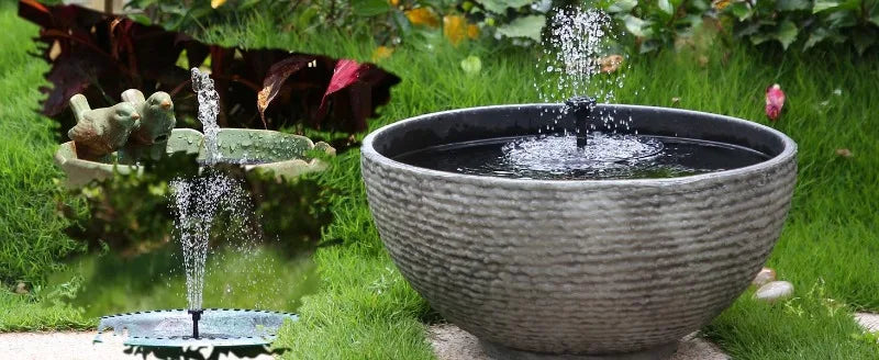 مضخة نافورة حديقة تعمل بالطاقة الشمسية