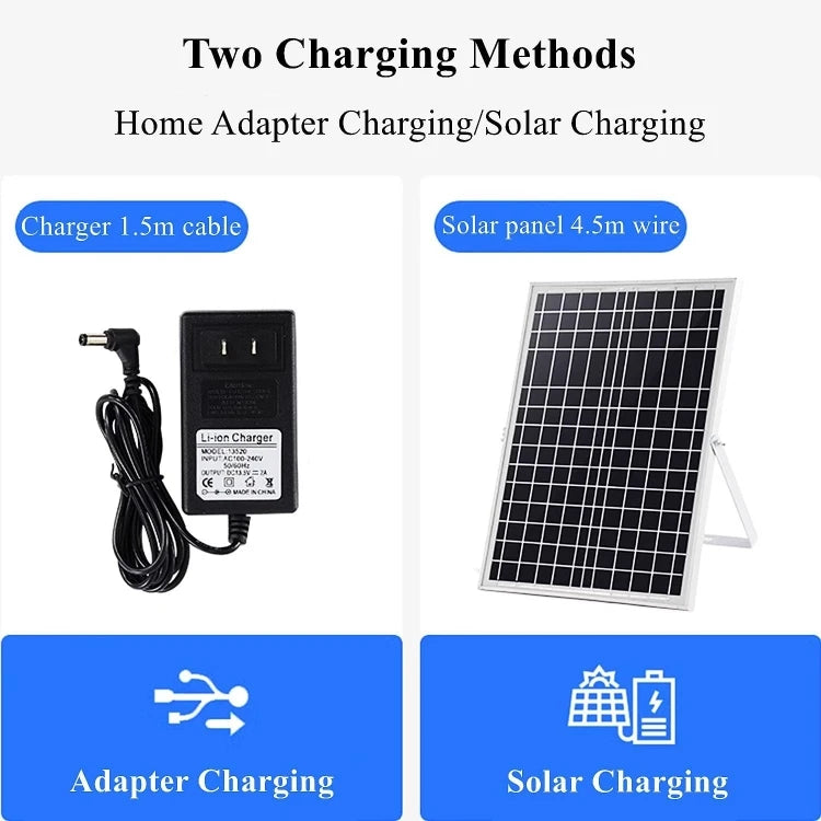 Solar Emergency Standing Fan – 16"