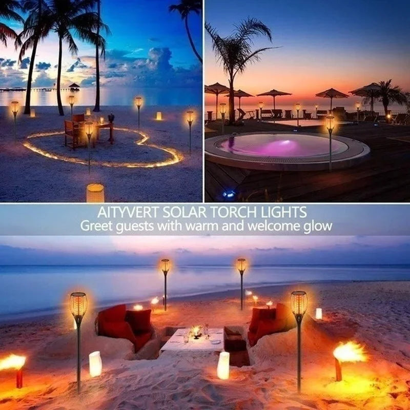 Solar Flame Torch Lights