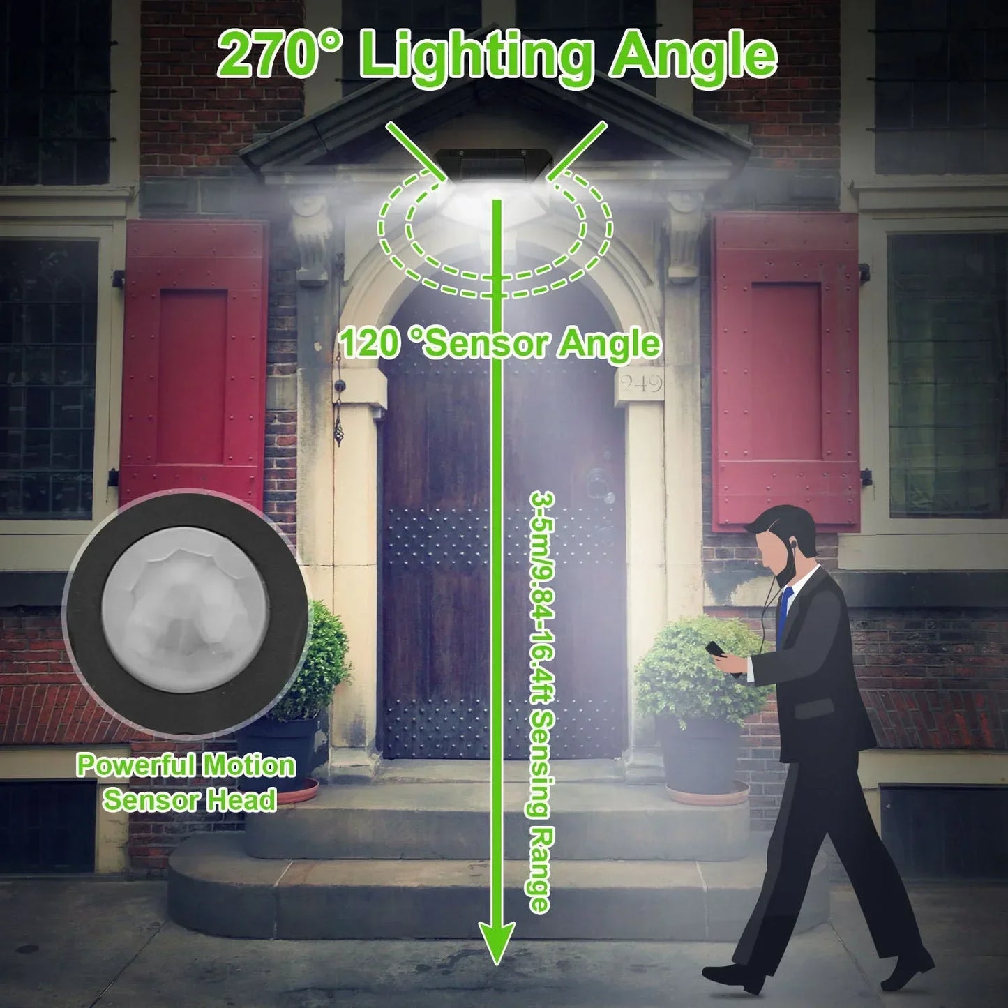 Solar Motion Security Light 100 LED